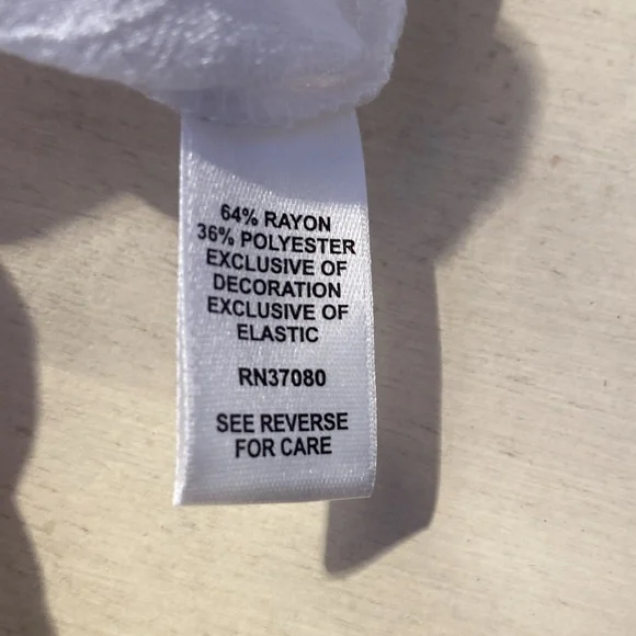 J/M Sportswear by Cato, Boho Top, White, Medium, NWT - Picture 8 of 9